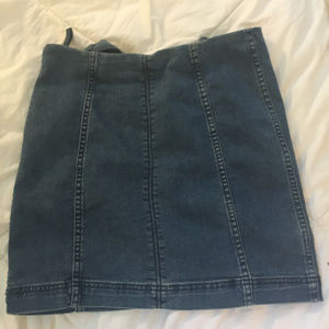 Free Poeple Modern Femme Denim Mini Skirt